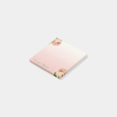 Elegant Stylish Girly , Rose Post-it Klebezettel (angewinkelt)