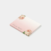 Elegant Stylish Girly , Rose Post-it Klebezettel (angewinkelt)