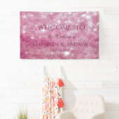 Elegant Stylish Glittery Bokeh Wedding Banner (Insitu)