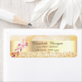 Elegant stylish,Gold Glitzer Bokeh,Blume-Adresse (Insitu)