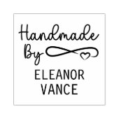 Elegant Stylish Handmade By Script Herz Gummistempel (Prägung)