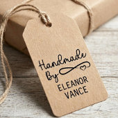 Elegant Stylish Handmade By Script Herz Gummistempel