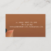 Elegant Stylish Lotus Yoga Instructor Visitenkarte (Rückseite)