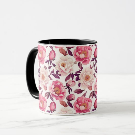Elegant Stylish Modern Beautiful for Her Tasse (Vorderseite Links)
