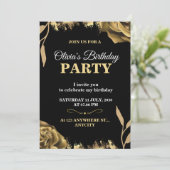 Elegant & Stylish Party Card – CUSTOMIZABLE CARD. Einladung (Stehend Vorderseite)