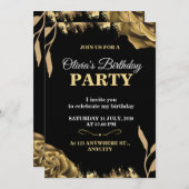 Elegant & Stylish Party Card – CUSTOMIZABLE CARD. Einladung (Vorne/Hinten)
