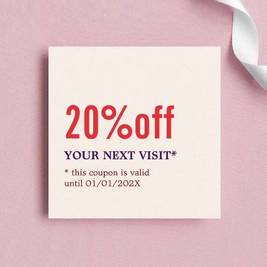 Elegant Stylish Pastel Bold Beauty Coupon