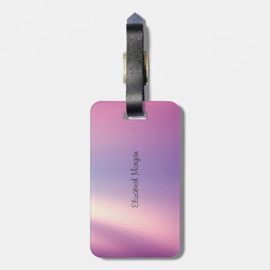 Elegant Stylish Shiny Diamonds Ballon Gepäckanhänger (Rückseite vertikal)