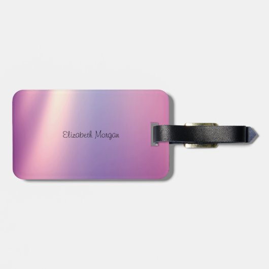 Elegant Stylish Shiny Diamonds Ballon Gepäckanhänger (Rückseite horizontal)