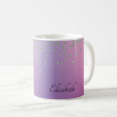 Elegant Stylish Shiny Diamonds Ballon Kaffeetasse (VorderseiteRechts)