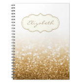 Elegant stylish , Shiny , Glittery Bokeh Notizblock (Vorderseite)