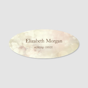 Elegant Stylish Simple Chic Bokeh Namensschild