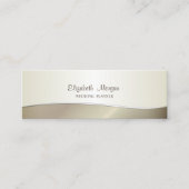 Elegant Stylish Simple Mini Visitenkarte (Vorderseite)