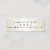 Elegant Stylish Simple Mini Visitenkarte (Rückseite)