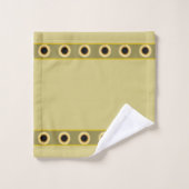 Elegant, Stylish Sunflowers on Beige Badhandtuch Set (Waschlappen)