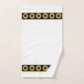 Elegant, Stylish Sunflowers on White Badhandtuch Set (Handtuch)