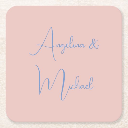 Elegant Stylish Trendy Handwriting Script Name Rechteckiger Pappuntersetzer (Vorderseite)