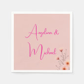 Elegant Stylish Trendy Handwriting Script Name Serviette (Vorderseite)