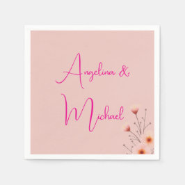 Elegant Stylish Trendy Handwriting Script Name Serviette