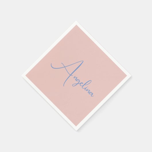 Elegant Stylish Trendy Handwriting Script Name Serviette (Ecke)