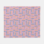 Elegant Stylish Zigza Fleecedecke (Vorderseite (Horizontal))