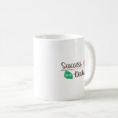 Elegant Success Is a Decision Clean White Base  Kaffeetasse (VorderseiteRechts)