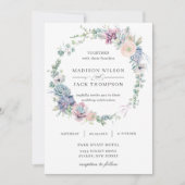 Elegant Succulents Greenerity Blumenzeremonie Einladung (Vorderseite)