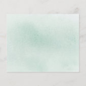 Elegant Succulents Grüne Karte (Rückseite)