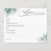 Elegant Succulents Grüne Karte (Vorderseite)