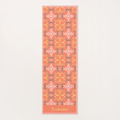 Elegant Südwest Pink Peach Design Yoga Namaste Yogamatte (Rückseite)