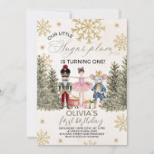 Elegant Sugar Plum Nutcracker Invite Einladung (Vorderseite)