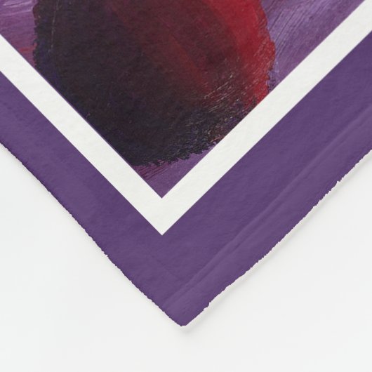 Elegant Summer Fruits Monogram Fleecedecke (Ecke)