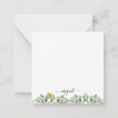 Elegant Sunflower Blank Vielen Dank Mitteilungskarte (Rückseite)