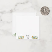 Elegant Sunflower Blank Vielen Dank Mitteilungskarte (Vorderseite/Rückseite Beispiel)