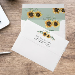 Elegant Sunflower Eucalyptus Wedding