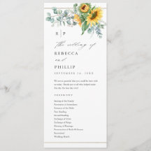 Elegant Sunflower Eucalyptus Wedding