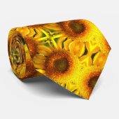 Elegant sunflower photo krawatte (Gerollt)