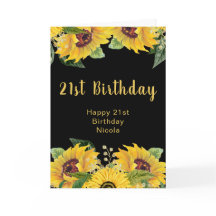 Elegant Sunflowers and Foliage Birthday Party