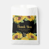 Elegant Sunflowers and Foliage Sweet Sixteen Geschenktütchen (Vorderseite)