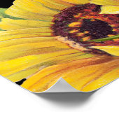 Elegant Sunflowers and Foliage Thanksgiving Party Poster (Ecke)