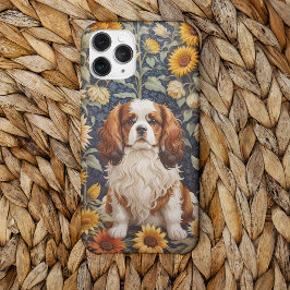 Elegant Sunflowers Cavalier King Charles Spaniel Case-Mate iPhone Hülle