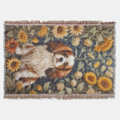 Elegant Sunflowers Cavalier King Charles Spaniel Decke (Vorderseite)