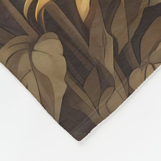 Elegant Sunflowers Cavalier King Charles Spaniel Fleecedecke (Ecke)