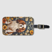 Elegant Sunflowers Cavalier King Charles Spaniel Gepäckanhänger (Vorderseite (Horizontal))