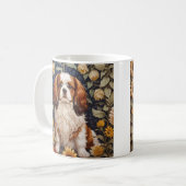 Elegant Sunflowers Cavalier King Charles Spaniel Kaffeetasse (Vorderseite Links)