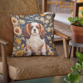 Elegant Sunflowers Cavalier King Charles Spaniel Kissen