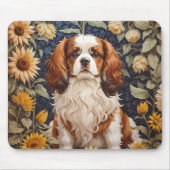 Elegant Sunflowers Cavalier King Charles Spaniel Mousepad (Vorne)