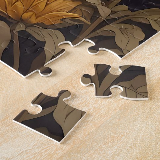 Elegant Sunflowers Cavalier King Charles Spaniel Puzzle (Seite)