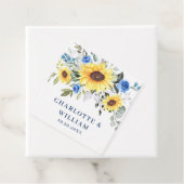 Elegant Sunflowers Eukalyptus Greenerity Wedding F Geschenkanhänger (Beispiel)