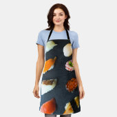 Elegant Sushi Apron - Japanese Minimalist Style Schürze (Getragen)